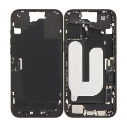 Apple iPhone 16 Plus - Cadru Mijlociu + Butoane de Pornire, Volum și Cameră (Black)
