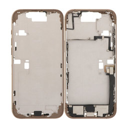 Apple iPhone 16 Pro Max - Cadru Mijlociu + Butoane de Pornire, Volum și Cameră (Desert Titanium)