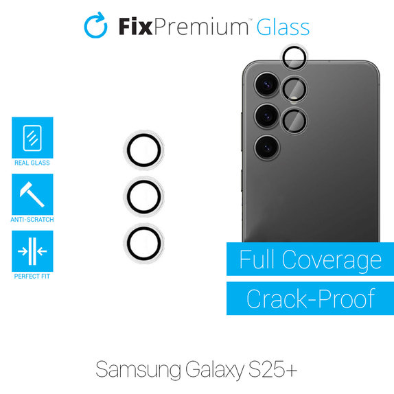 FixPremium Glass - Sticlă Călită Cameră Spate fără Ramă pentru Samsung S25+