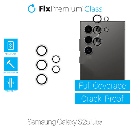 FixPremium Glass - Sticlă Călită Cameră Spate fără Ramă pentru Samsung S25 Ultra