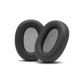 Perne de Schimb pentru Sony WH-1000XM6, Spumă cu memorie + piele PU, Negru, 1 pereche