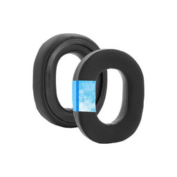 Perne de Schimb pentru Razer Blackshark V3, V3X, Spumă cu memorie + Textil + piele PU, Negru, Gel Răcoritor, 1 pereche