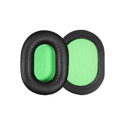 Perne de Schimb pentru Razer Barracuda X, Spumă cu memorie + piele PU, Negru, 1 pereche