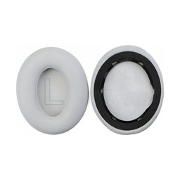 Perne de Schimb pentru Anker Soundcore Life Q20, Spumă cu memorie + piele PU, Gri, 1 pereche