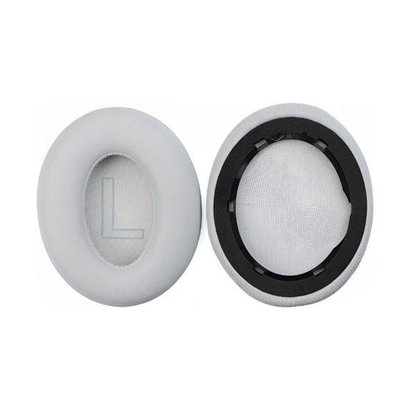 Perne de Schimb pentru Anker Soundcore Life Q20, Spumă cu memorie + piele PU, Gri, 1 pereche