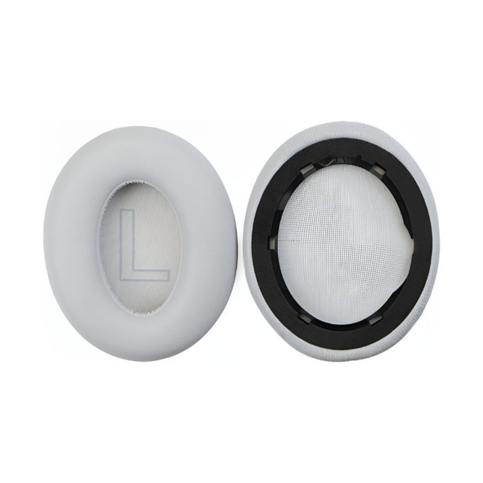 Perne de Schimb pentru Anker Soundcore Life Q20, Spumă cu memorie + piele PU, Gri, 1 pereche