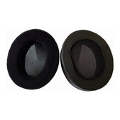 Perne de Schimb pentru Audio Technica ATH-M50X, M50XBT, M40X, MSR7, Spumă cu memorie + piele PU + Piele Întoarsă, Negru, 1 pereche