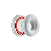 Perne de Schimb pentru Beats Solo 4, Spumă cu memorie + piele PU, Alb, 1 pereche