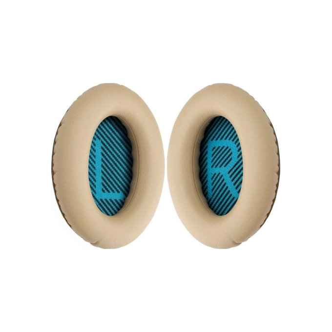 Perne de Schimb pentru Bose QuietComfort 2, 15, 25 și 35, Spumă cu memorie + piele PU, Khaki, 1 pereche