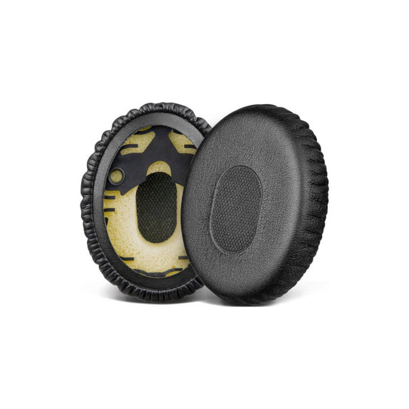 Perne de Schimb pentru Bose QuietComfort 3, OE/ON-EAR și OE1, Spumă cu memorie + piele PU, Negru, 1 pereche