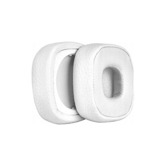 Perne de Schimb pentru Marshall Major IV, Spumă cu memorie + piele PU, Alb, 1 pereche
