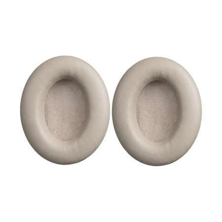 Perne de Schimb pentru Sony WH-1000XM3, Spumă cu memorie + piele PU, Bej, 1 pereche