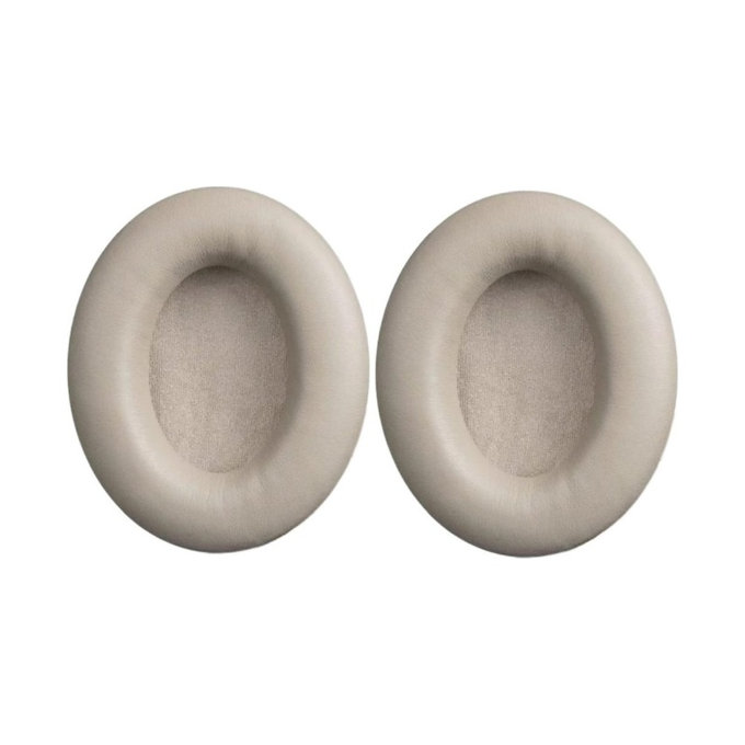 Perne de Schimb pentru Sony WH-1000XM3, Spumă cu memorie + piele PU, Bej, 1 pereche