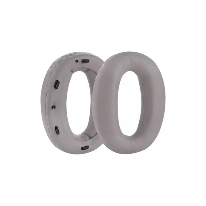 Perne de Schimb pentru Sony MDR-1000X, WH-1000XM2, Spumă cu memorie + piele PU, Gri, 1 pereche