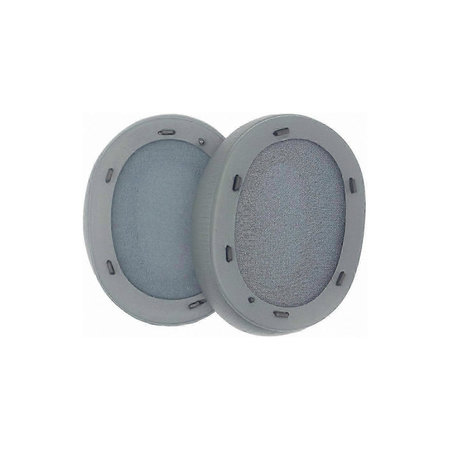 Perne de Schimb pentru Sony WH-ULT900N, Spumă cu memorie + piele PU, Gri, 1 pereche