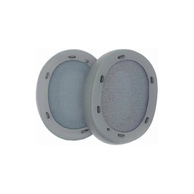 Perne de Schimb pentru Sony WH-ULT900N, Spumă cu memorie + piele PU, Gri, 1 pereche