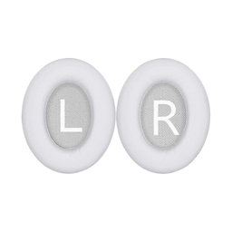 Perne de Schimb pentru Bose 700, NC700, Spumă cu memorie + piele PU, Alb, 1 pereche