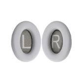 Perne de Schimb pentru Bose QuietComfort 35, Spumă cu memorie + piele PU, Gri, 1 pereche