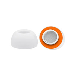 Vârfuri de Urechi din Silicon de Schimb pentru Apple AirPods 1, 2 Pro, M, Spumă cu Memorie, Alb
