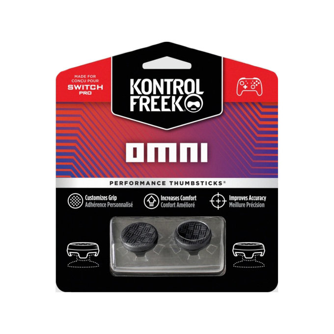 Kontrol Freek - Omni (Black) Nintendo Switch Pro Extended Controller Grip Caps