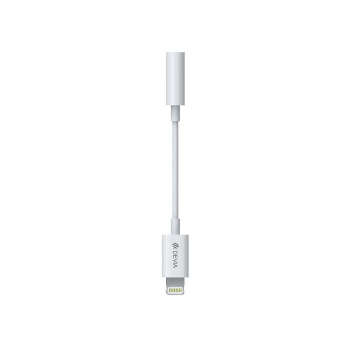 Adaptor Smart 3,5mm Jack / Lightning, alb, Devia