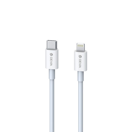 Cablu Lightning / USB-C Smart, PD 20W, 1m, alb, Devia