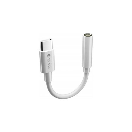 Adaptor Smart 3,5mm Jack / USB-C, alb, Devia