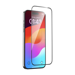 Sticlă securizată FullCover cu aplicator pentru iPhone 15, Devia