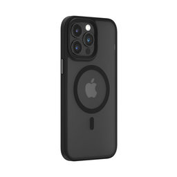 Husă Pino cu MagSafe pentru iPhone 15 Plus, negru, Devia