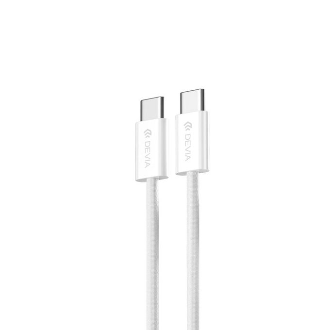 Cablu USB-C / USB-C Smart, PD 60W, 1m, alb, Devia