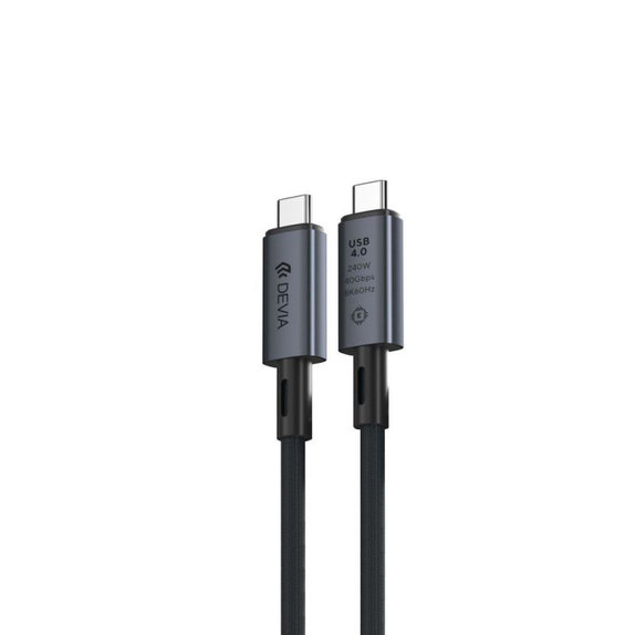 Cablu USB-C / USB-C Extreme Speed, 240W, 8K 60Hz, 1m, negru, Devia