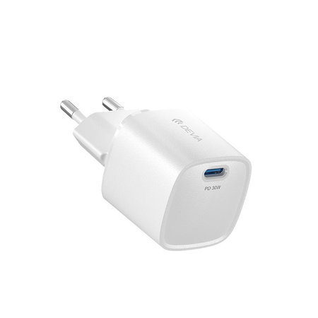 Adaptor de încărcare Mini USB-C, PD 30W, alb, Devia