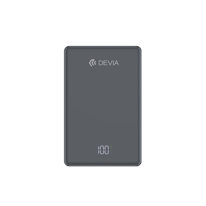 PowerBank MagSafe Extreme Speed Mini cu display, PD 20W, 5000mAh, Space Grey, Devia