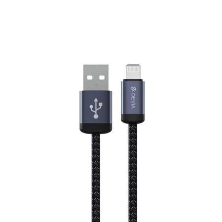 Cablu Lightning / USB Gracious, 2,4A, 1m, negru, Devia