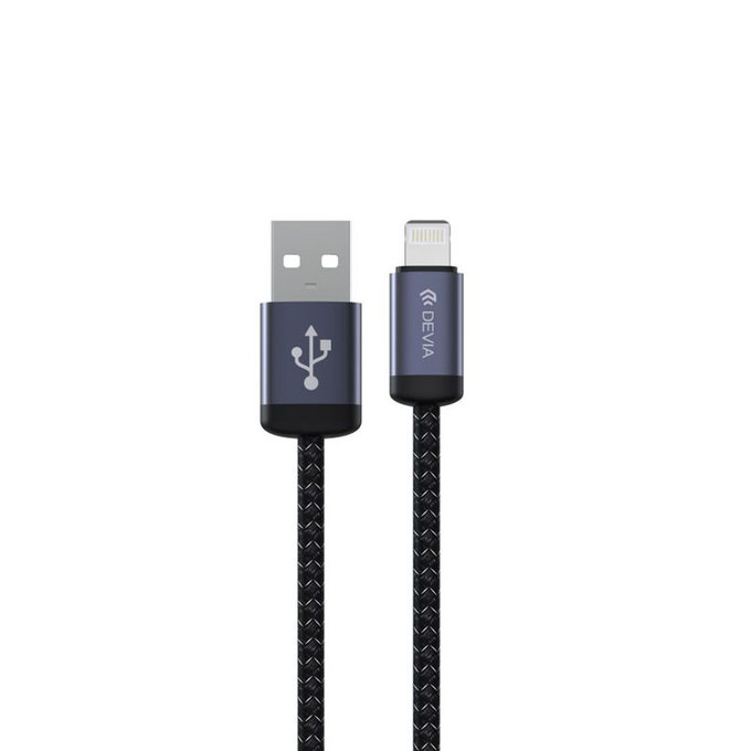 Cablu Lightning / USB Gracious, 2,4A, 2m, negru, Devia