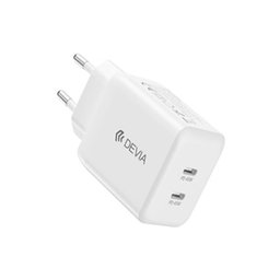 Adaptor de încărcare Ultra7, 2x USB-C, PD 45W, alb, Devia