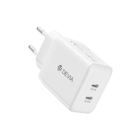 Adaptor de încărcare Ultra7, 2x USB-C, PD 45W, alb, Devia