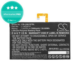 Baterie pentru Lenovo Tab 2, Lenovo Tab 4, Lenovo TB2, 7000mAh, Li-Pol, 3.8V, L14D2P31, HQ