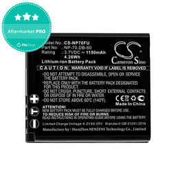 Baterie pentru Panasonic Lumix DMC-FX01, 1150mAh, Li-Ion, 3.7V, CGA-S005, HQ