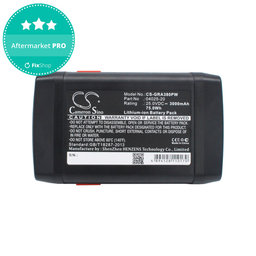 Baterie pentru Gardena 380 Li, 8838, 3000mAh, Li-ion, 25V, 04025-20, HQ