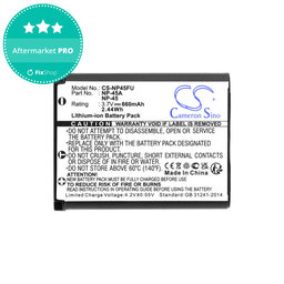 Baterie pentru Leica, ALBA, Fujifilm, Avision, Praktica, Medion, 660mAh, Li-ion, 3.7V, NP-45, HQ