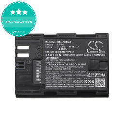 Baterie pentru Canon EOS 5D Mark II, EOS 7D, EOS 70D, 2000mAh, Li-Ion, 7.4V, LP-E6, HQ