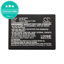 Baterie pentru Fujifilm FinePix, 1020mAh, Li-Ion, 7.4V, NP-W126, NP-W126S, HQ