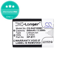 Baterie pentru Sony HDR-AZ1, 640mAh, Li-Ion, 3.7V, NP-BY1, HQ