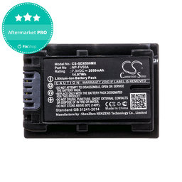 Baterie pentru Sony Fdr-Ax33, Sony Fdr-Ax40, Sony Fdr-Ax45, Sony Fdr-Ax, 2050mAh, Li-Ion, 7.3V, NP-FV50A, HQ