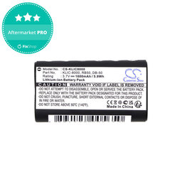 Baterie pentru Jay-Tech Jay-Cam I4800, Kodak Easyshare Z1012, 1600mAh, Li-Ion, 3.7V, KLIC-8000, HQ