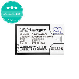 Baterie pentru Alcatel 8232, 1200mAh, Li-Ion, 3.7V, RTR001F01, HQ