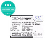 Baterie pentru Panasonic KX-PRX110, 120, 150, 1750mAh, Li-Ion, 3.7V, KX-PRA10, HQ