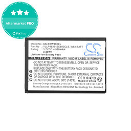 Baterie pentru Yealink W53, W53h, W78h, 900mAh, Li-Ion, 3.7V, W53-BATT, HQ