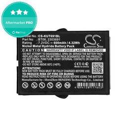 Baterie pentru Ikusi TM60, 61, 62, 600mAh, Ni-MH, 7.2V, BT06, HQ